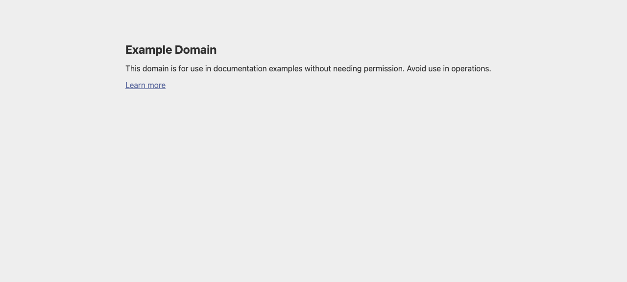 agent-browser 打开的 example.com